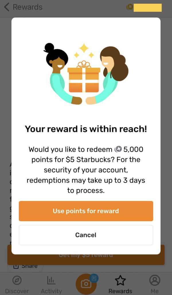 fetch reviewing reward redemption