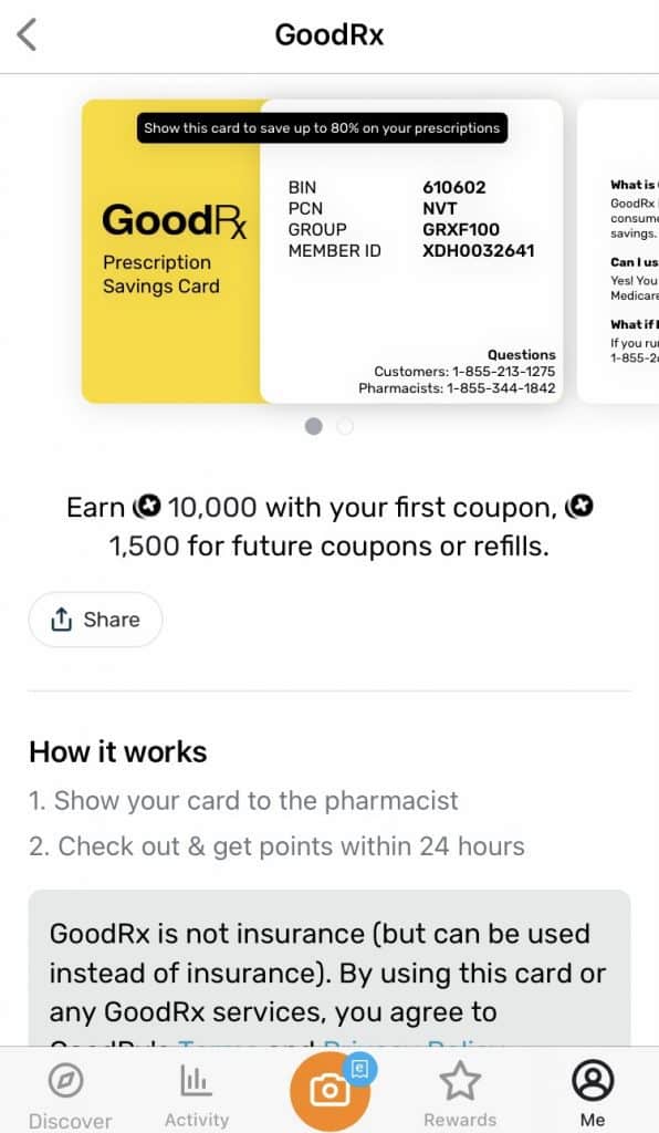 Goodrx Printable Card