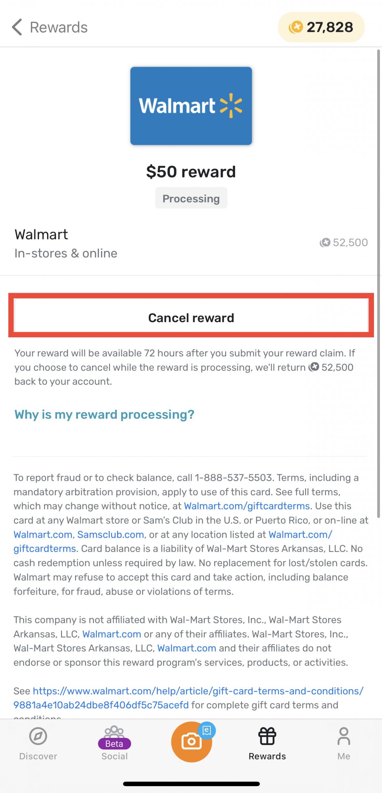 Fetch Rewards Scam - gsdkm45
