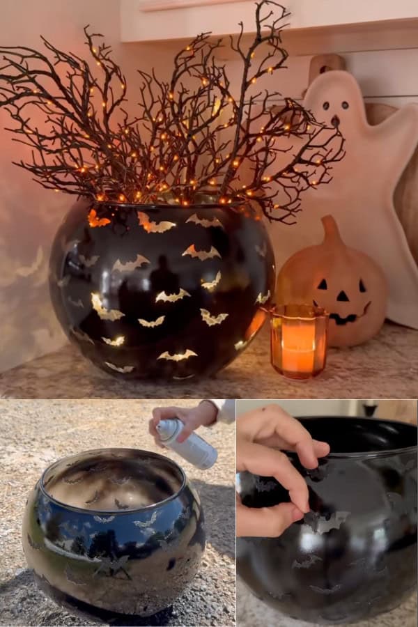 DIY Halloween Vase
