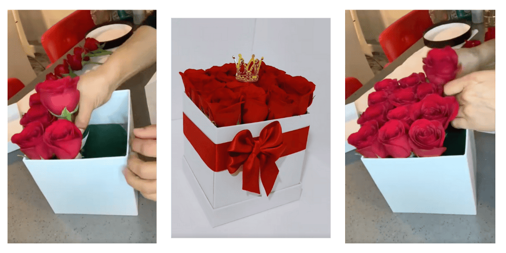 Valentine's Day flower box idea