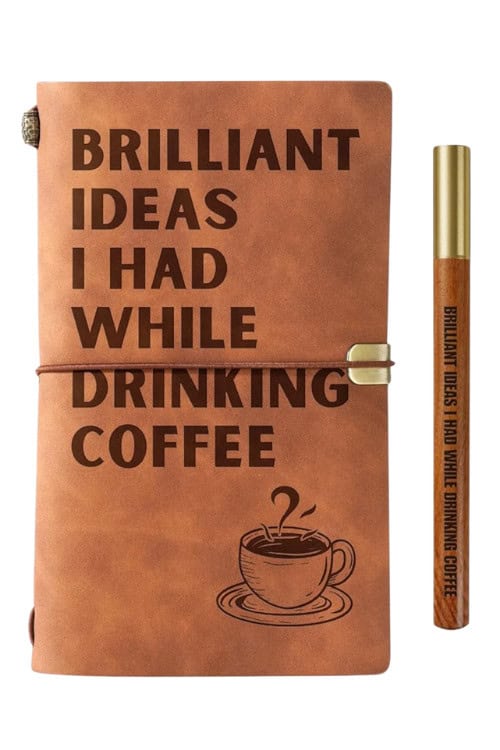 Coffee Inspired Leather Journal