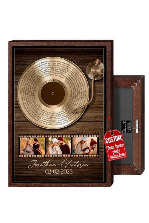 personalized vinyl record wall art