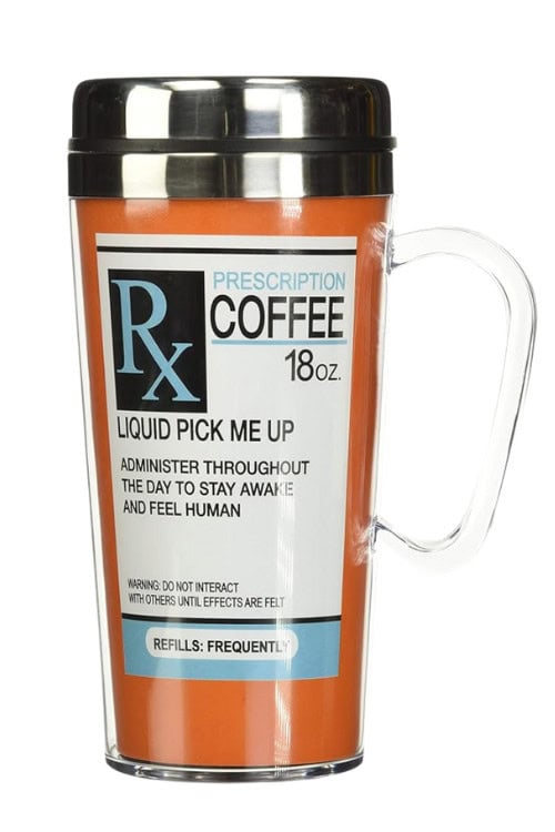 novelty coffee travel mug