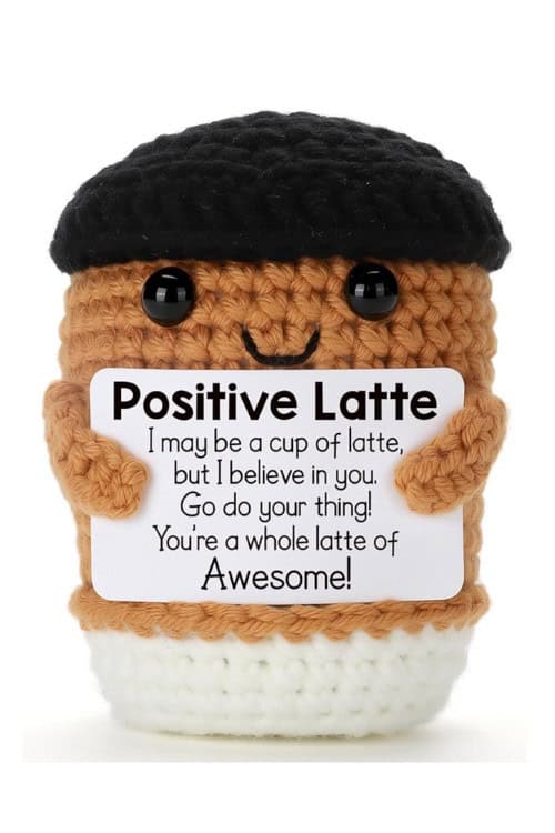 Positive Latte Plush Coffee gift idea
