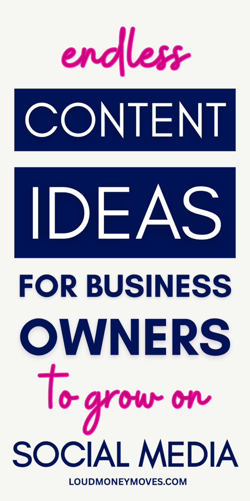 endless social media content ideas