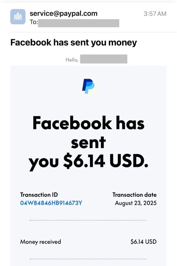 Facebook creator payout