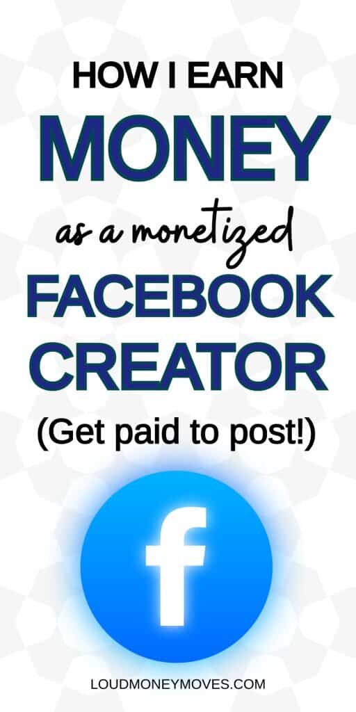 make money as a Facebook creator