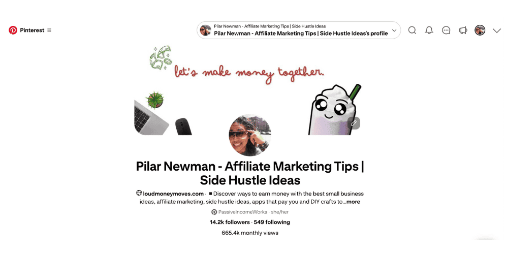 Pilar Newman Affiliate Marketing Pinterest