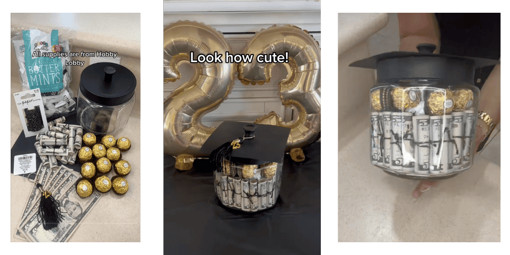Graduation money gift box