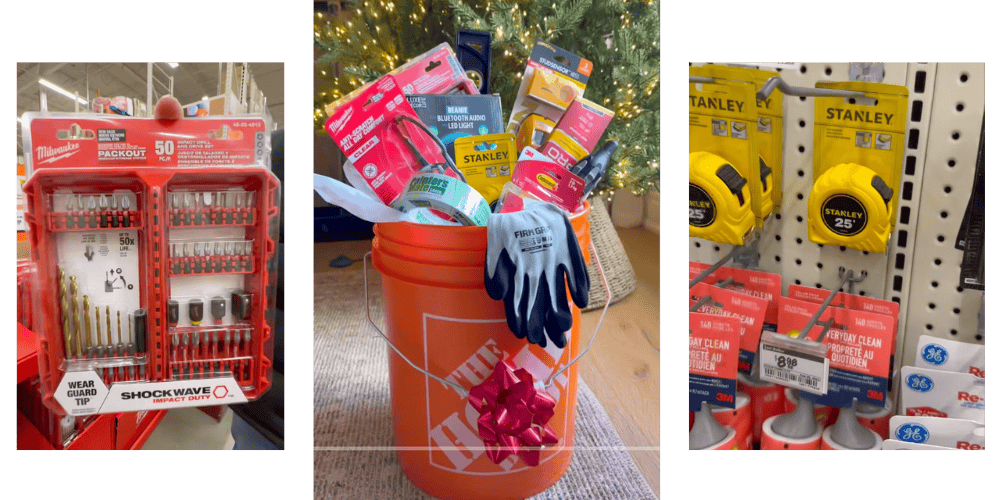 Home Depot Gift Bucket