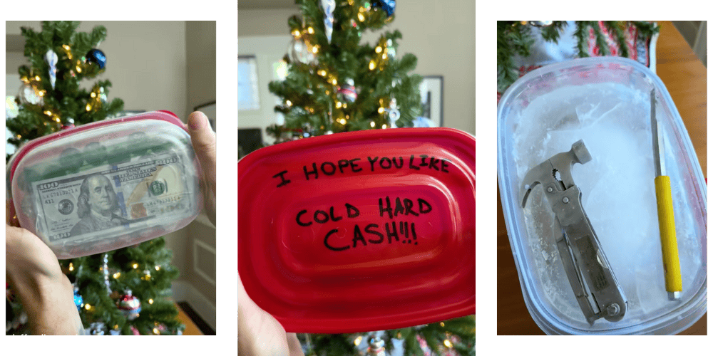money gift idea cold hard cash