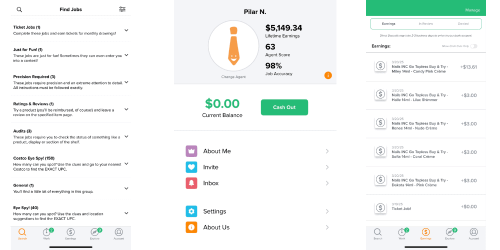 field agent app that pays real money instantly