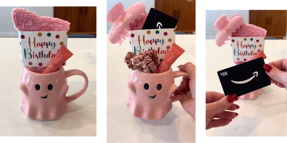 mini birthday boo basket