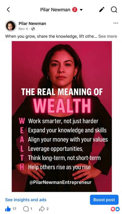 The real definition of wealth