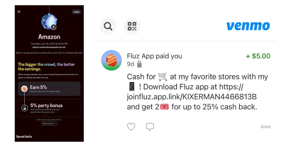 Fluz app discount cards