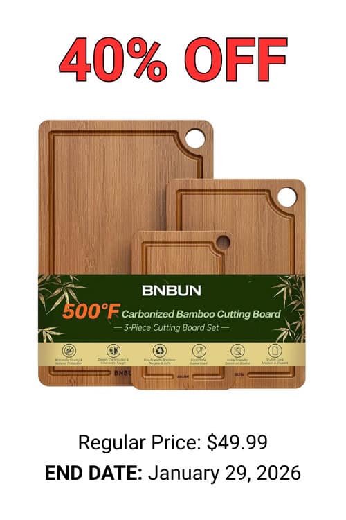 Bamboo Cutting Board Amazon Promo Code