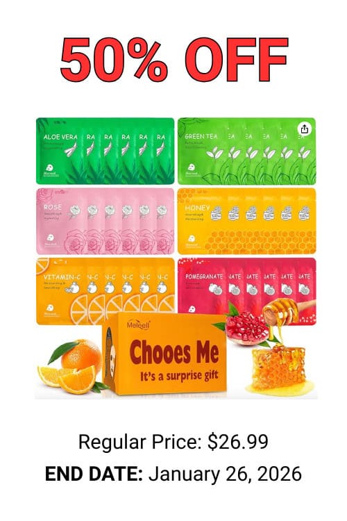 Face mask skincare bulk Amazon promo code